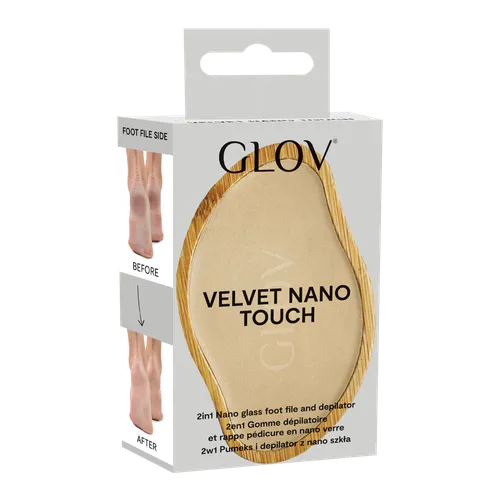 Glov Velvet Nano Touch (Depilator i pumeks z Nano szkła 2w1) - 2