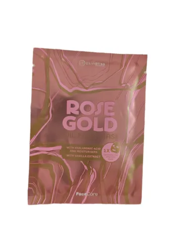 Action Skin Bliss, Rose Gold, Foil Face Mask (Nawilżająca maseczka do twarzy w płachcie)