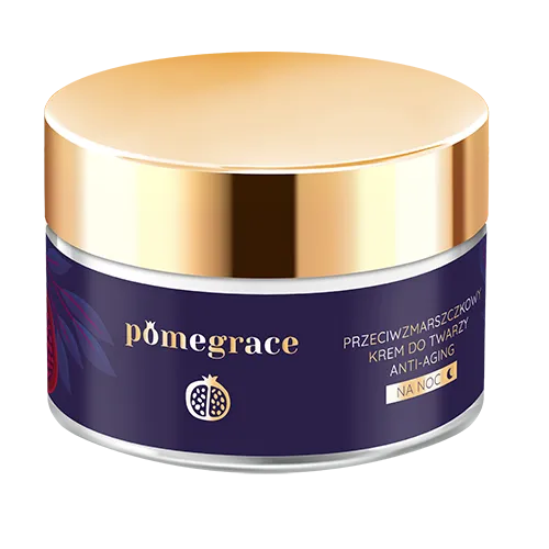 Pomegrace Przeciwzmarszczkowy krem do twarzy anti-aging na noc - 1