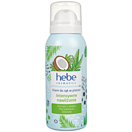 Hebe Cosmetics, Krem do rąk w piance `Intensywne nawilżanie`