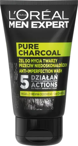 L'Oreal Paris Men Expert Pure Charcoal (Żel do mycia twarzy przeciw niedoskonałościom)