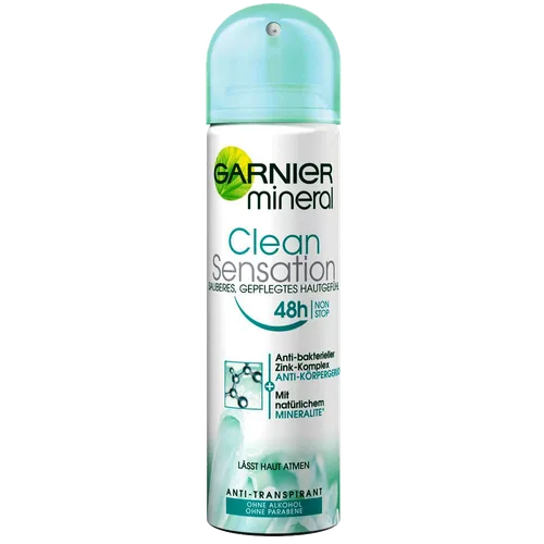 Garnier Mineral Deodorant, Clean Sensation 48h Non Stop Spray (Antyperspirant mineralny w sprayu `Czysta świeżość`)