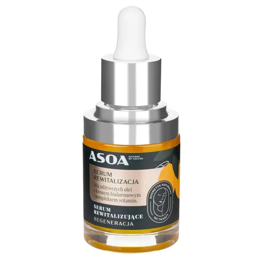 Asoa Przeciwzmarszczkowe serum z kwasem hialuronowym i kompleksem witamin `Rewitalizacja` - 1