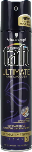 Schwarzkopf Taft Ultimate, Ultimate Hold Luminous Crystal Shine, Hair Lacquer (Lakier do włosów)