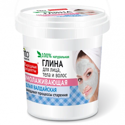 Fitokosmetik Przepisy Ludowe, Glinka wałdajska odmładzająca do twarzy, ciała i włosów