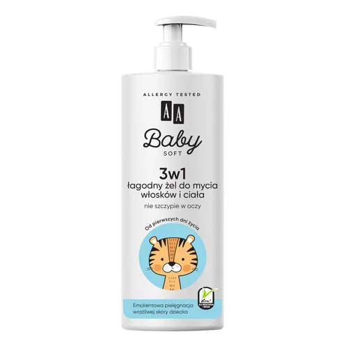 AA Baby Soft, Żel pod prysznic 3 w 1