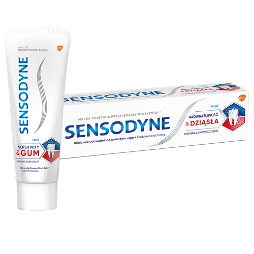 Sensodyne Nadwrażliwość & Dziąsła, Pasta łagodząca nadwrażliwość i wzmacniająca stan zdrowia dziąseł - 1
