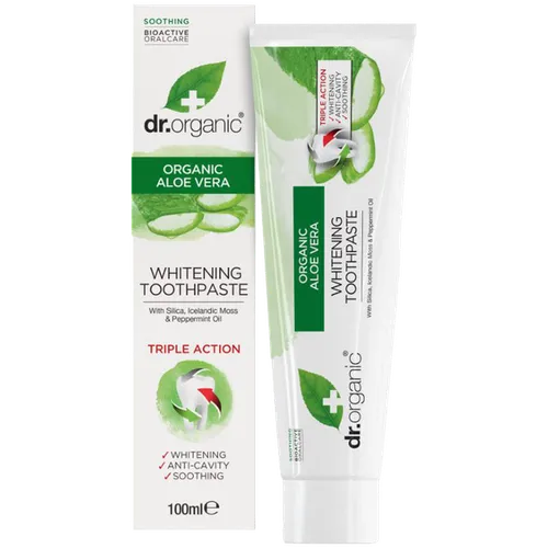 Dr.Organic Organic Aloe Vera Whitening Toothpaste (Wybielająca pasta do zębów z aloesem)