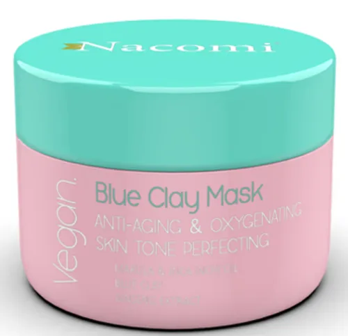 Nacomi Blue Clay Mask Anti-aging & Oxygenating Skin Tone Perfecting (Maseczka z niebieską glinką)