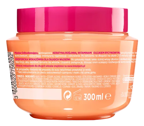 L'Oreal Paris Elseve,  Dream Long, Maska odbudowująca - 2