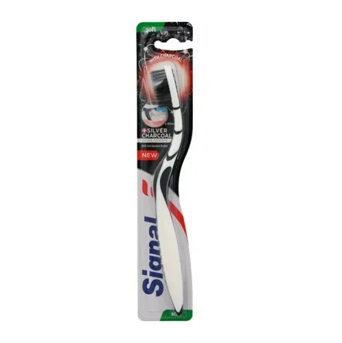 Signal Nature Elements, Silver Charcoal Soft, Toothbrush (Szczoteczka do zębów)