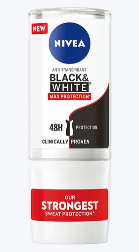 Nivea Black & White Max Protection Anti-perspirant Roll-on 48h (Antyperspirant roll-on dla kobiet)