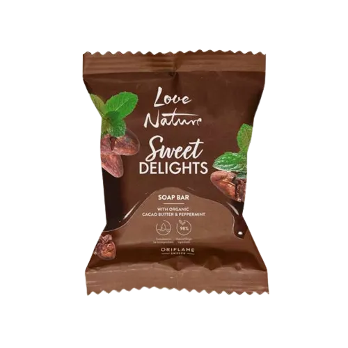 Oriflame Love Nature, Sweet Delights Soap Bar (Mydło w kostce z organicznym masłem kakaowym) - 1