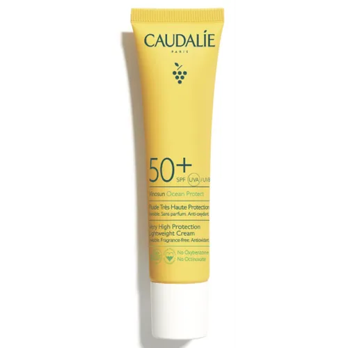 Caudalie Vinosun Protect, Very High Protection Lightweight Cream SPF 50+ (Lekki Krem o Bardzo Wysokiej Ochronie SPF50+)