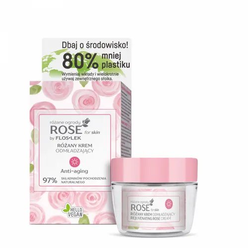 Floslek Różane Ogrody Rose for Skin, Różany krem odmładzający na dzień - 1