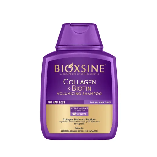 Bioxsine Collagen & Biotin Volumizing Shampoo (Szampon dodający włosom objętości)