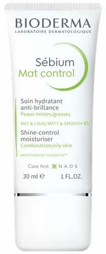Bioderma Sebium Mat Control, Shine-control Moisturiser (Matujący, wygładzający krem nawilżający do skóry mieszanej i tłustej) - 2