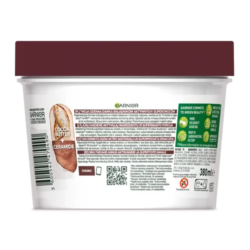 Garnier Body Superfood, Cocoa Butter + Ceramide 48H Repairing Butter (Regenerujące masło z masłem kakaowym i ceramidami) - 3