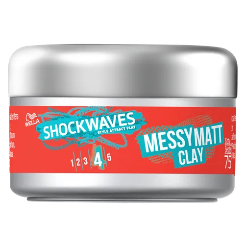 Wella Shockwaves, Messy Matt Clay (Glinka do włosów)