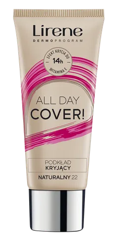 Lirene Dermoprogram All Day Cover!, Podkład kryjący - 2