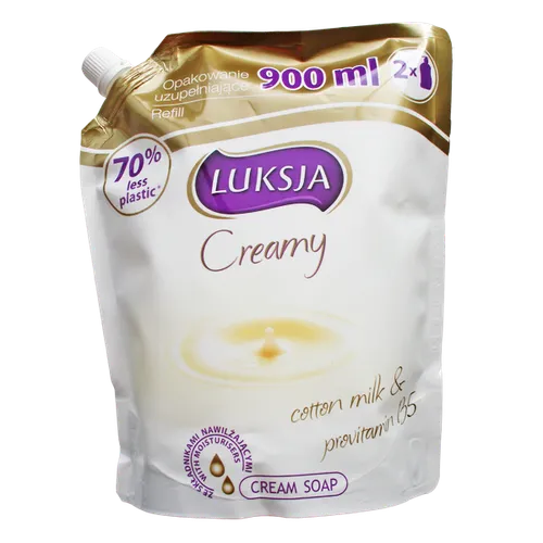 Luksja Creamy, Kremowe mydło w płynie z mleczkiem bawełnianym i prowitaminą B5 - 2