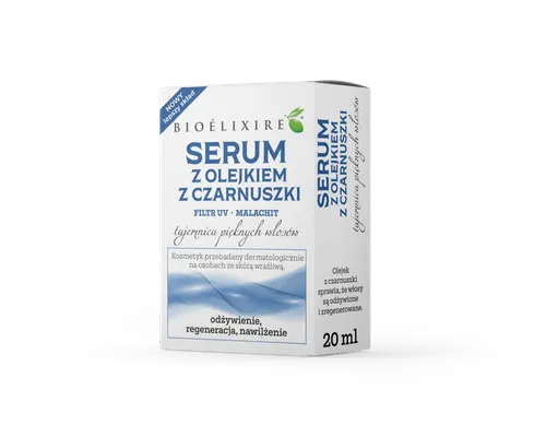 Bioelixire Olejek z czarnuszki, filtr UV, malachit (nowa wersja)