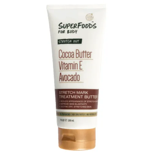 Petal Fresh Pure Superfoods, Stretch Out, Stretch Mark Treatment Butter (Masło do ciała wygładzająco- uealastyczniające z awokado i witaminą E)