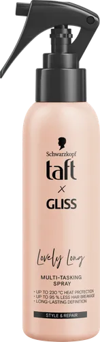Schwarzkopf Taft x Gliss, Style & Repair, Lovely Long, Multi-Tasking Spray (Spray termoochronny do włosów)
