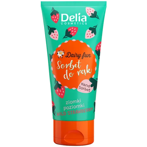 Delia Dairy Fun, Sorbet do rąk `Ziomki poziomki`