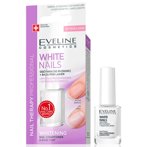 Eveline Cosmetics Nail Therapy Professional, Odżywka wybielająca do paznokci - 1