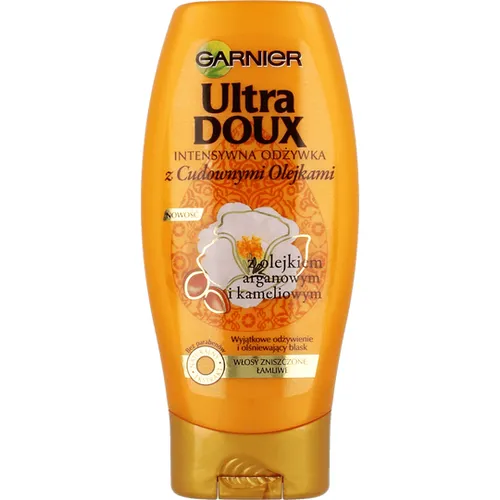 Garnier Ultra Doux, Le Baume Merveilleux Huile d'Argan et de Camélia (Intensywna odżywka z cudownymi olejkami do włosów zniszczonych i łamliwych)