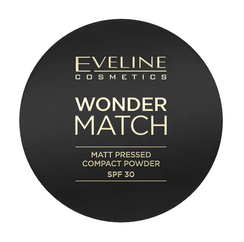 Eveline Cosmetics Wonder Match, Matt Pressed Compact Powder SPF 30 (Matowy puder prasowany z filtrem ochronnym SPF 30)