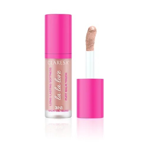 Claresa La La Love, 3in1 Balm Oil Gloss (Kremowy błyszczyk do ust 3w1) - 1