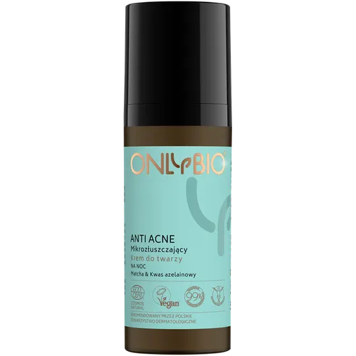 OnlyBio Anti Acne, Mikrozłuszczający krem do twarzy na noc