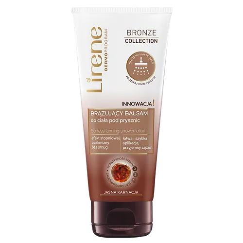 Lirene Dermoprogram Bronze Collection, Balsam brązujący pod prysznic - 1