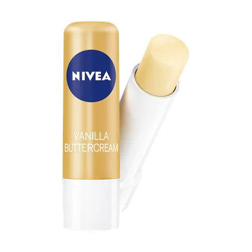 Nivea Buttercream Vanilla, 24h Melt-in Moisture (Pielęgnująca pomadka do ust waniliowa) - 3