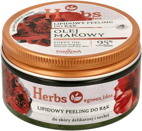 Herbs Lipidowy peeling do rąk dla skóry suchej `Olej makowy`