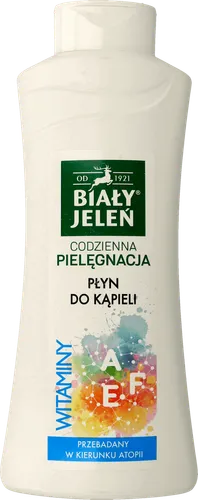 Biały Jeleń Płyn do kąpieli z witaminami A, E, F i czystą bawełną
