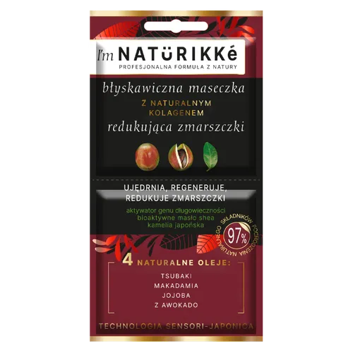 Naturikke Błyskawiczna maseczka z naturalnym kolagenem