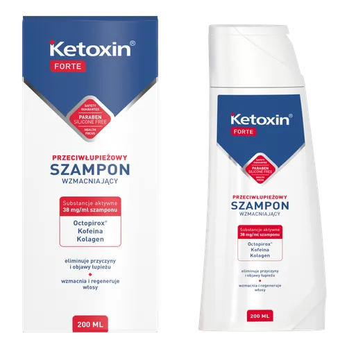 L'biotica Ketoxin Forte, Wzmacniający Szampon Przeciwłupieżowy (Nowa wersja)