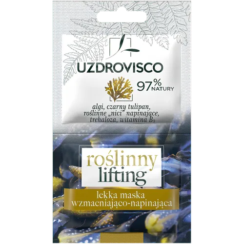 Uzdrovisco Wzmacniająco-napinająca maska do twarzy `Roślinny lifting`