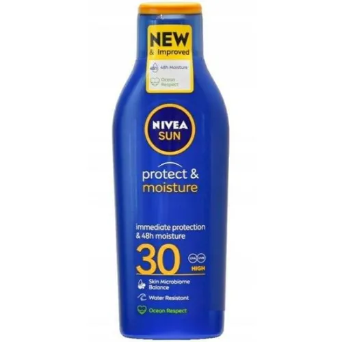 Nivea Sun, Protect & Moisture SPF 30 (Nawilżający balsam do opalania SPF 30 (nowa formuła))