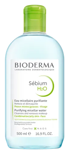 Bioderma Sebium H2O (Płyn micelarny do cery mieszanej, tłustej i trądzikowej) - 1