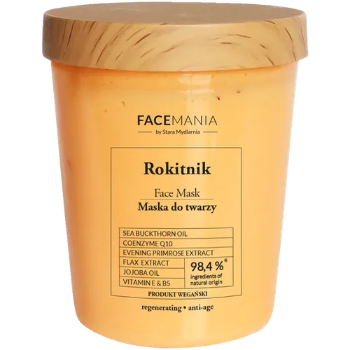 Stara Mydlarnia Face Mania, Face Mask (Maska do twarzy z rokitnikiem)