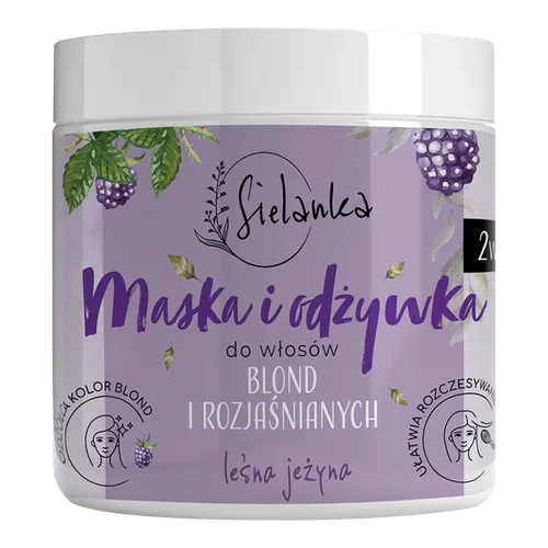 Sielanka Leśna Jeżyna, 2w1 Maska i odżywka do włosów blond i rozjaśnianych