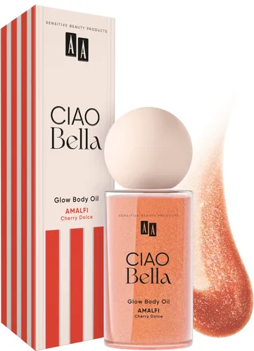AA Ciao Bella, Amalfi Cherry Dolce, Glow Body Oil (Rozświetlający olejek do ciała)