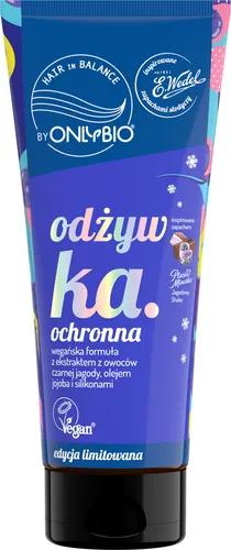OnlyBio Hair In Balance, OnlyBio x Wedel, Ptasie Mleczko Jagodowy Shake, Odżywka ochronna