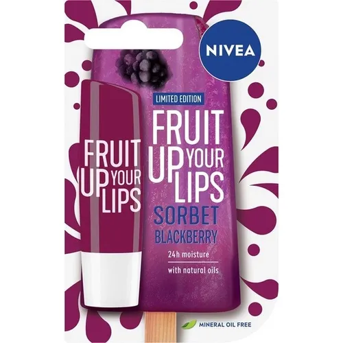 Nivea Fruit Up Your Lips, Sorbet Blackberry (Pielęgnująca pomadka do ust)