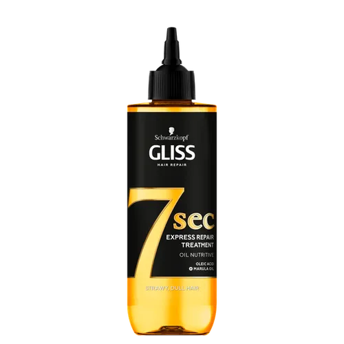 Schwarzkopf Gliss 7Sec Express Repair Treatment, Oil Nutritive (Maska do włosów przesuszonych i matowych) - 2