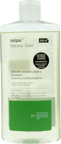 Tołpa Dermo hair., Głęboko oczyszczający szampon przeciw przetłuszczaniu - 2